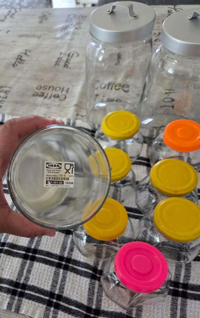 Ikea glass jars