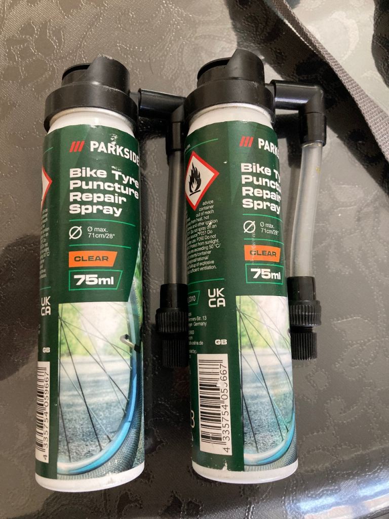 Bike Tyre Puncture Repair Spray - NEW, 75ml each