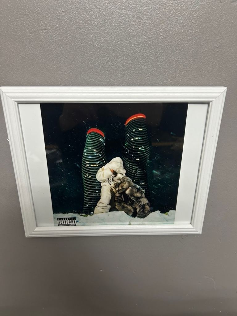 Framed Album Cover Art Print – White Frame