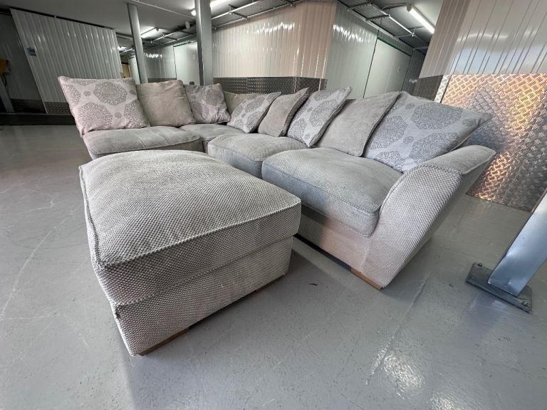 image for Left hand Oakland Furniture Land Nebraska with pouffe 