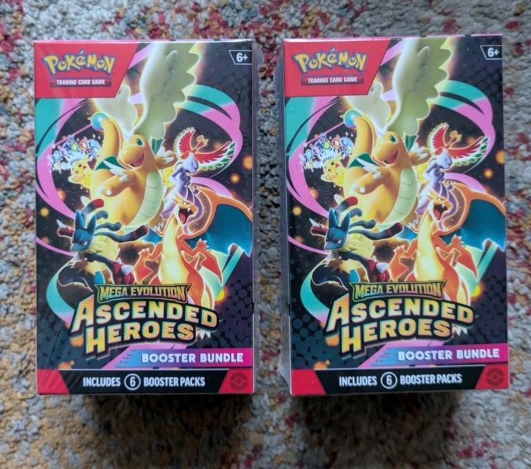 Two Pokemon Ascended Heroes Booster Bundles – Brand New
