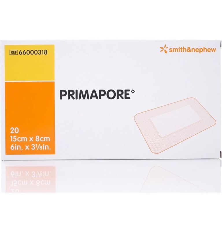 Primapore Adhesive Wound Dressing Smith & Nephew Primapore Dressings - 15cm x 8cm, Box of 20