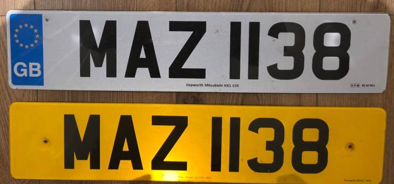 MAZ1138 private car registration
