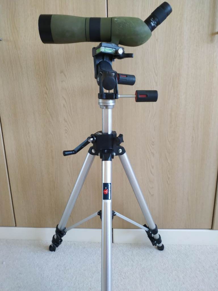 Meopta S1 Spotting Scope, Meopta 20-60 zoom on Manfrotto 074 Heavy Duty Tripod