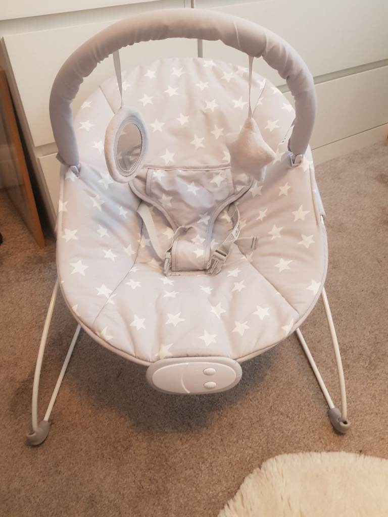 John Lewis Baby Bouncer with Stars Pattern – As Good As New