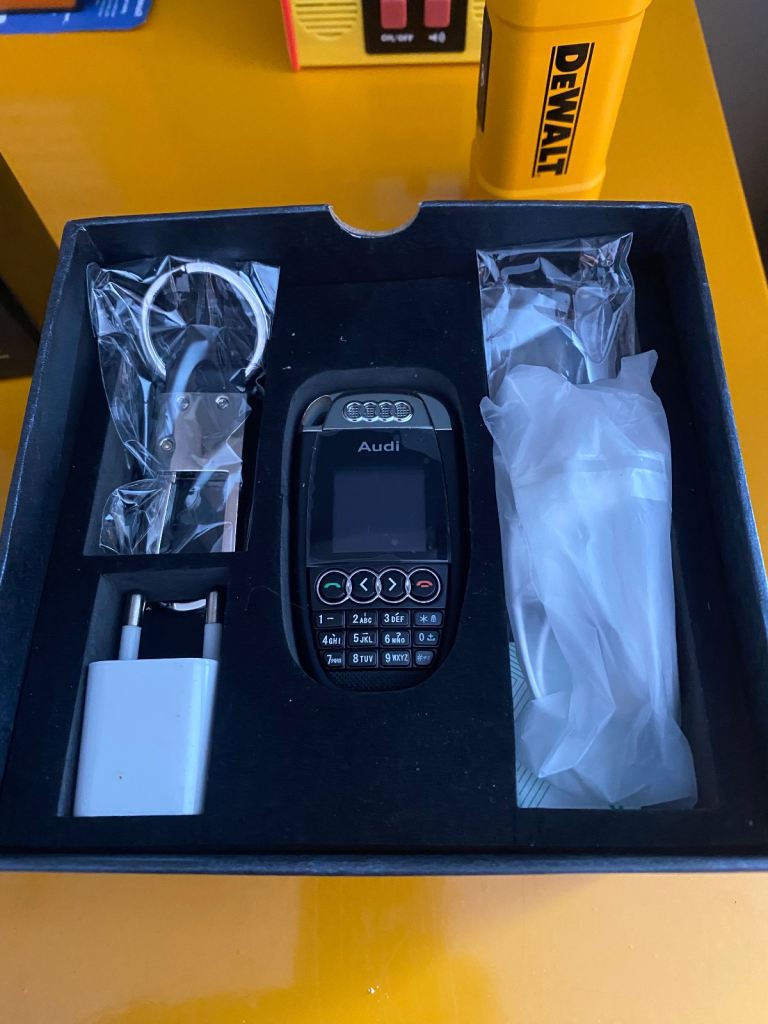 Audi key ring mini mobile phone. 