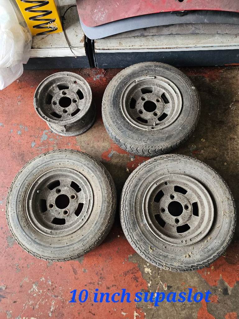 10" supaslot Classic Mini alloys wheels