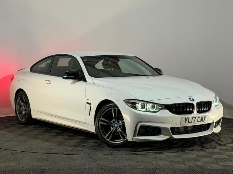 WHITE 2017 BMW 420D M SPORT 2.0 DIESEL AUTOMATIC COUPE FULL BMW SERVICE HISTORY 