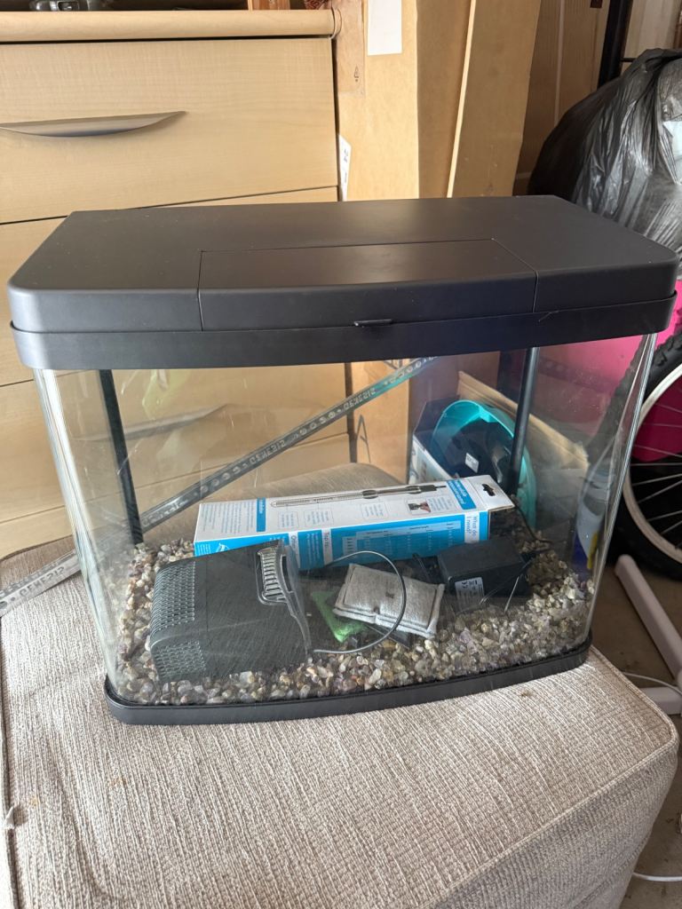 Love Fish Panorama Aquarium Black 40L