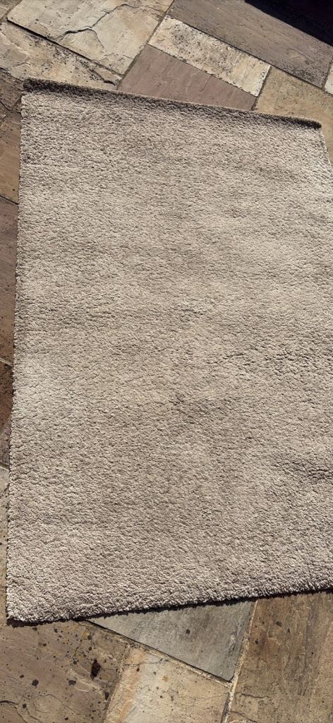 Rug, oatmeal, natural colour 