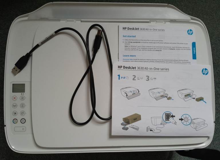 image for HP Deskjet 3630 All-In-One inkjet printer