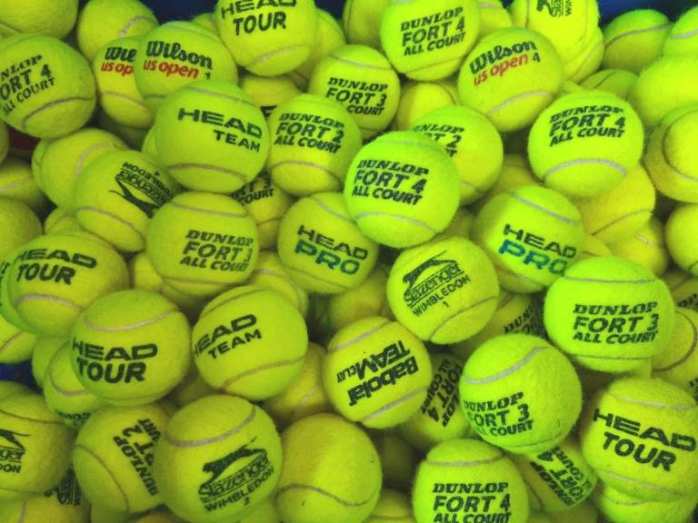 30 Used Tennis Balls For Dogs. All Branded Balls, Slazenger, Head, Dunlop, Wilson, Etc.