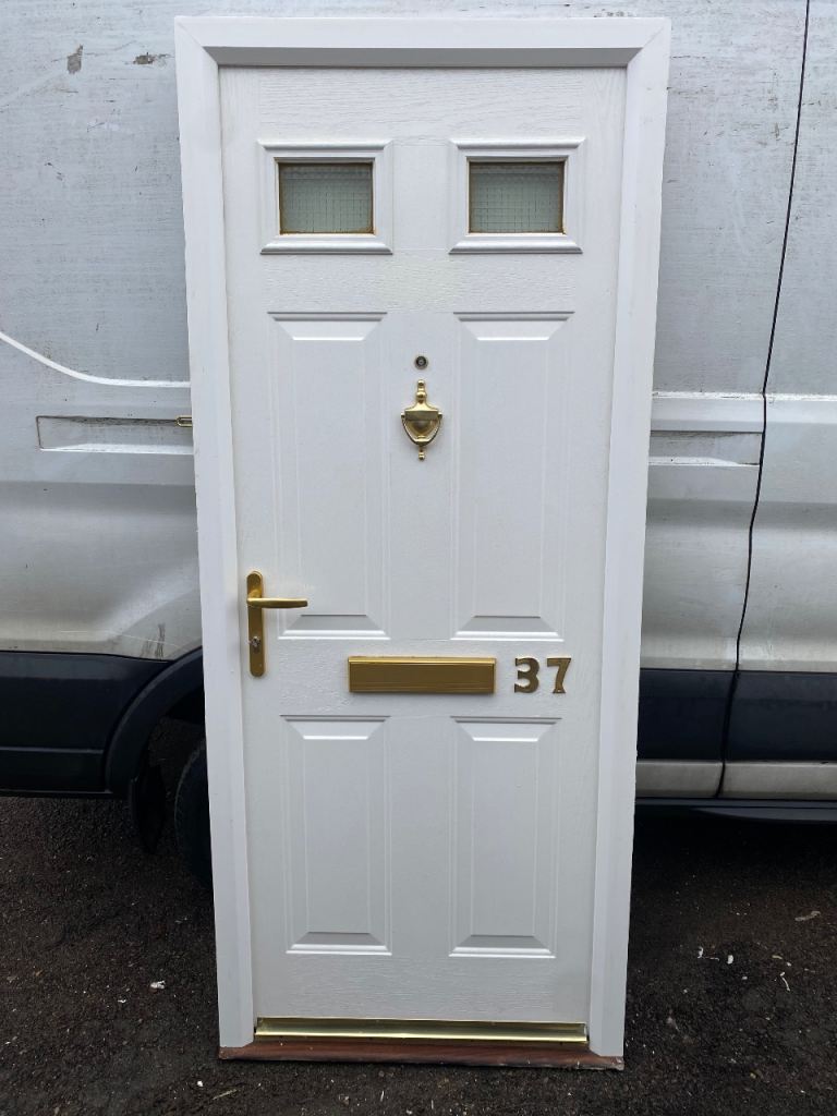 Used Upvc White Front,Back,Garage,Mancave Composite Door 