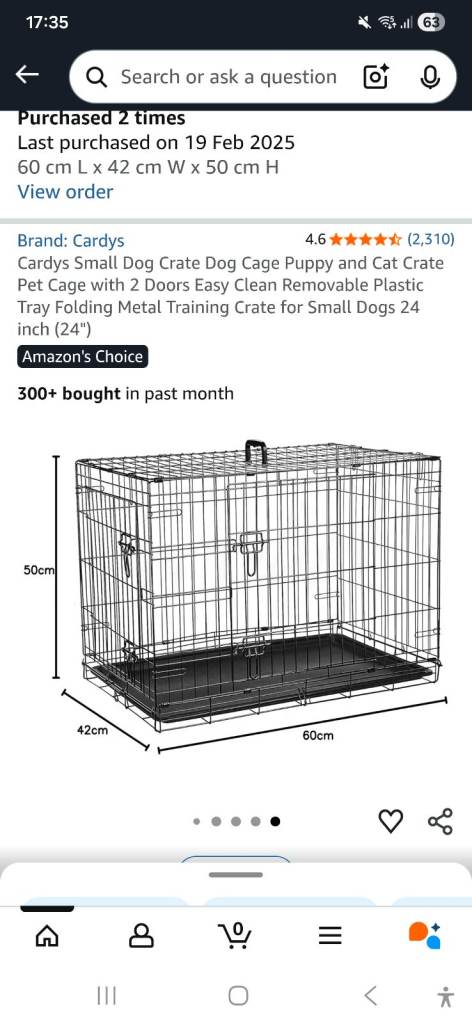 small dog cage