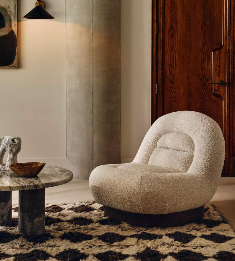 Mateo Chair, Boucle Natural