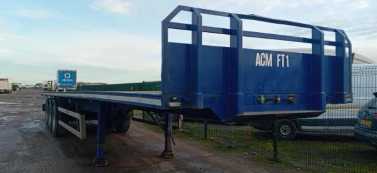 Montracon Flat trailer 13.6 Drum brakes mot August Other