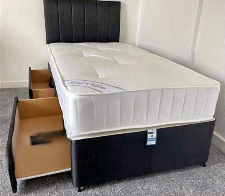 Single Divan Bed & Full Foam Mattress | Same Day Delivery | UK Wide