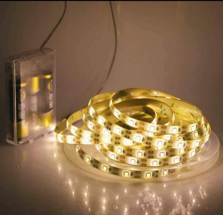 Warm White  Battery Operated LED Strip Lights