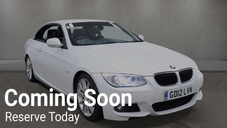 2012 BMW 3 Series 2012 12-Reg BMW 320d M Sport Convertible Auto,80,000 Miles,FSH,BIG SPEC!! CONVE...