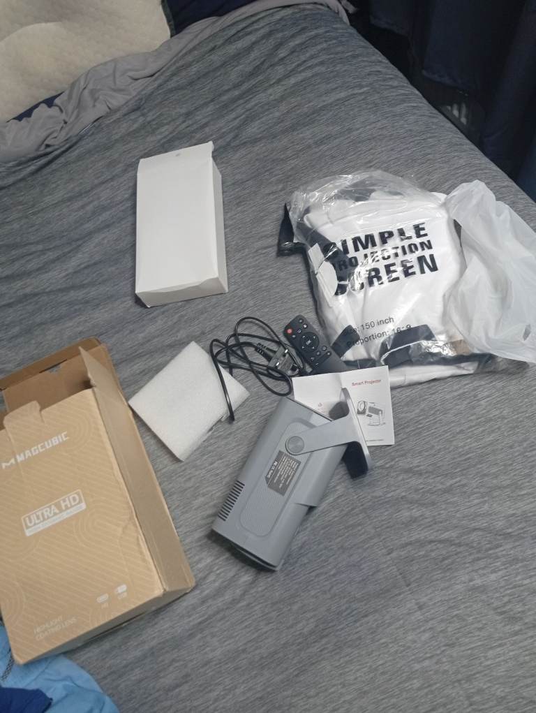 Projector perfect for garden in summer 