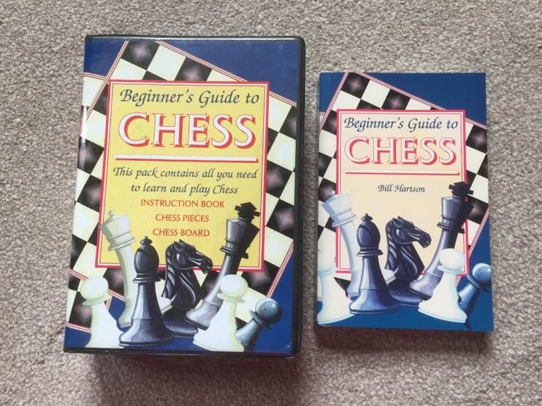 Beginners guide to chess with book and full chess set PLUS another set of chess pieces and book