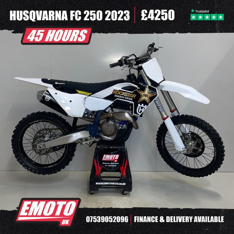 HUSQVARNA FC 250 2023 Motocross Bike 45 Hrs 250cc @EmotoUK - Finance Available