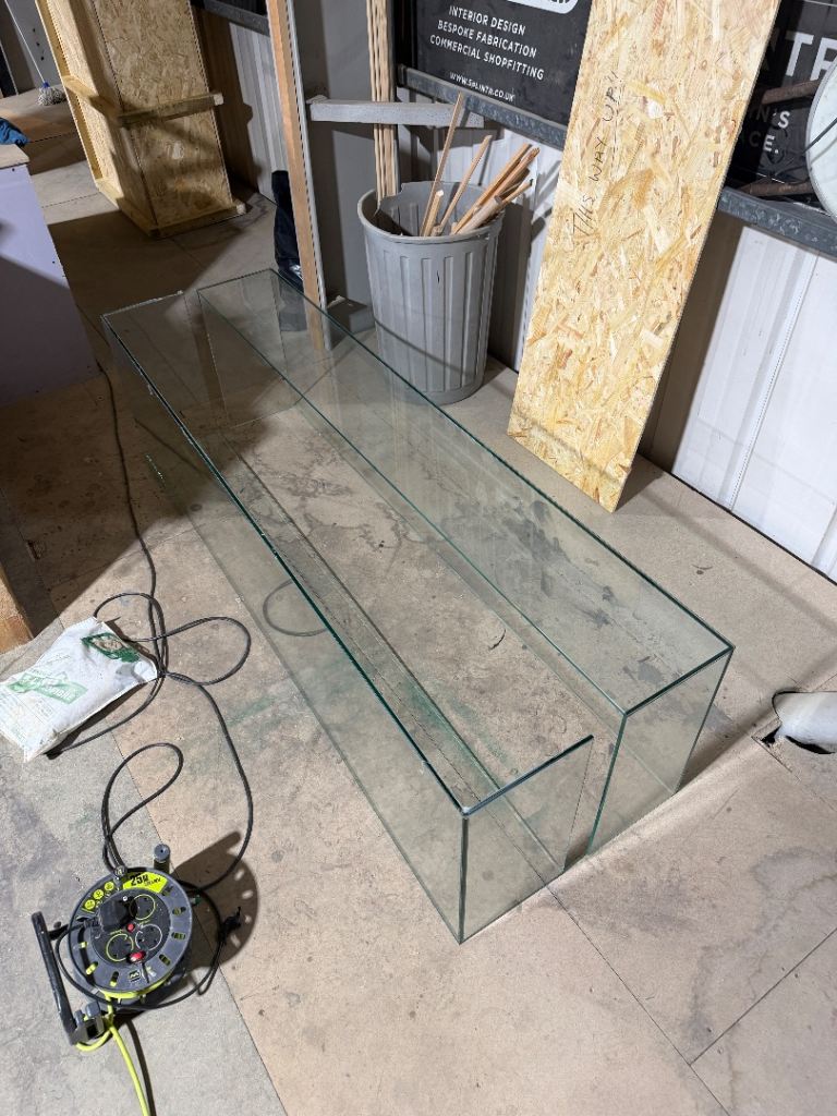 image for 2 x perfect 4 sided glass display boxes (for cafe use or other)