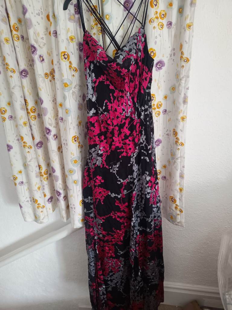 BEAUTIFUL SILK MONSOON PROM/EVENING DRESS SIZE 12 - NEW WITH TAGS