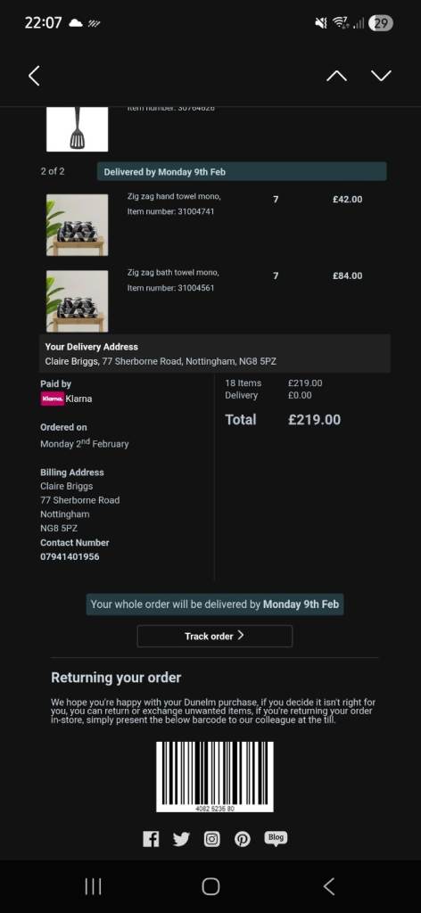 New towels big and little 