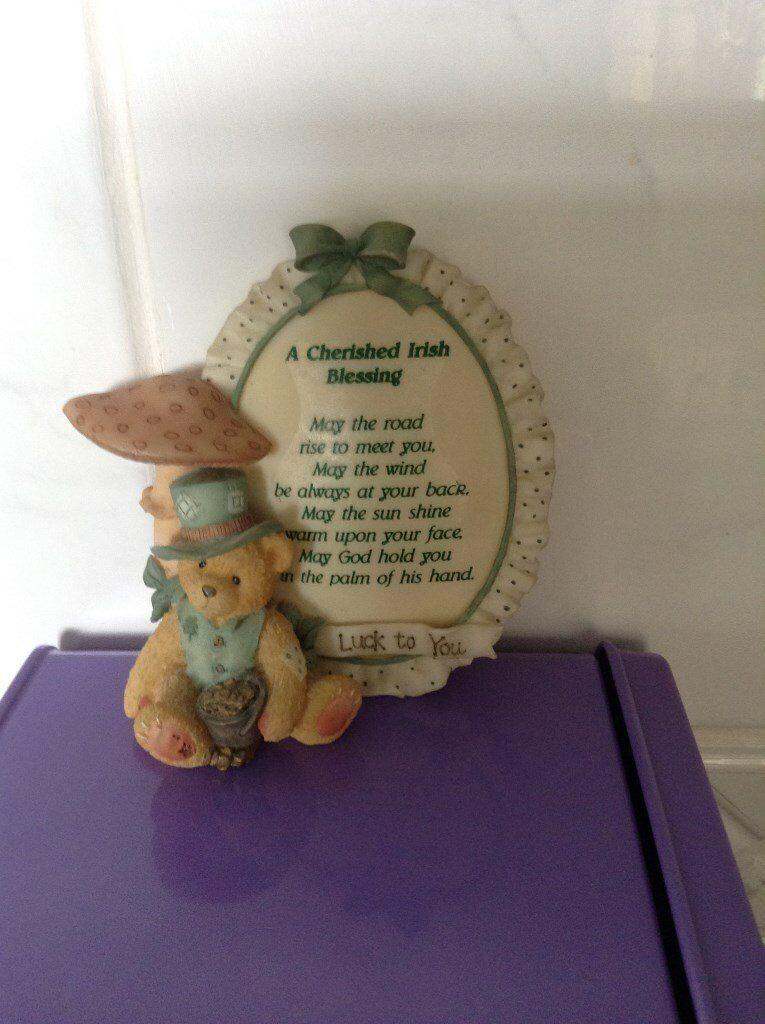 CHERRISHED TEDDIES ' HONEYMOON COTTAGE & IRISH BLESSING
