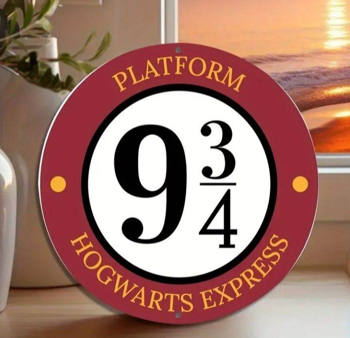 Harry Potter Metal Sign - Hogwarts Express Platform 9 ¾ 