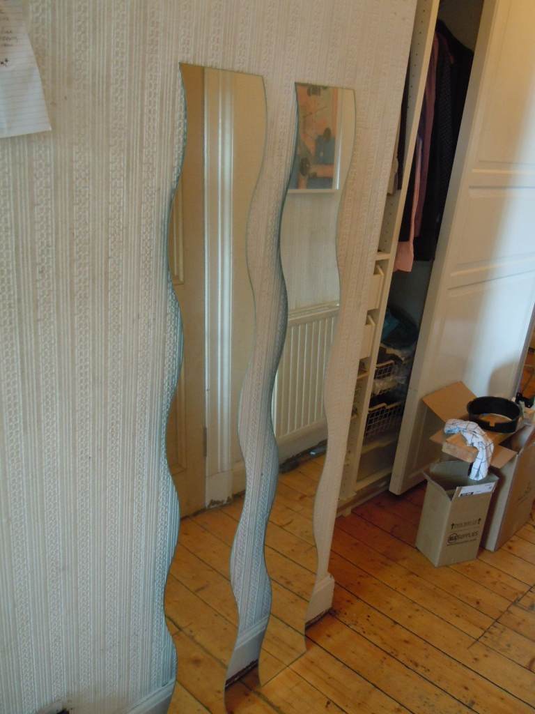 2X Ikea Wavy Krabb full length mirrors