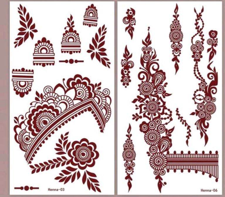Henna tattoos