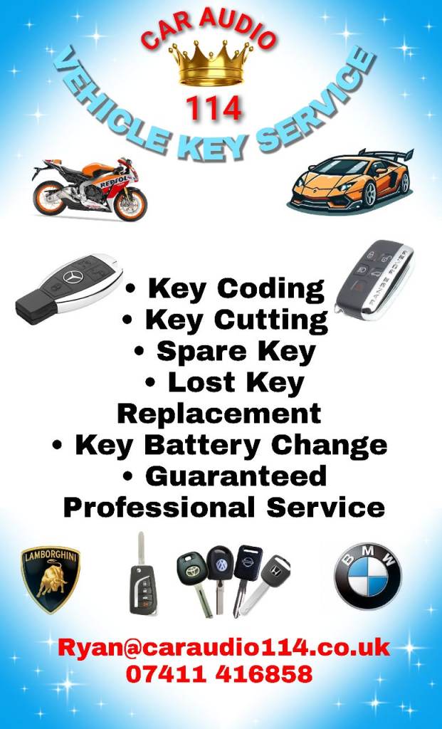 Car Key Cutting, Replacement and Programming. "Mobile Fitting Service"