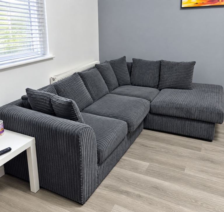 BRAND NEW 4 Seater Dylan Corner Sofa Grey Color - Cash On Delivery Order Now Free Delivery 🏠🚛