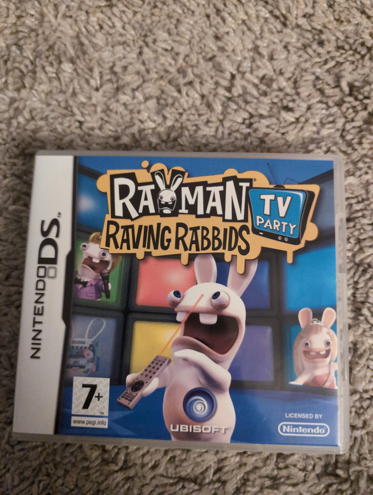 Rayman raving rabbits TV party ds game