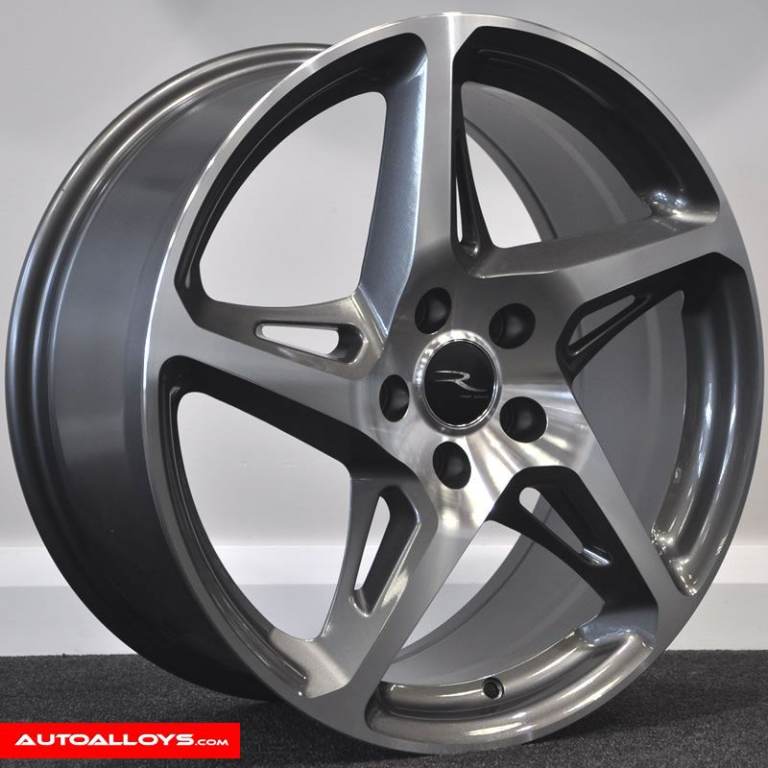 19"  River R4 (Gunmetal/Polished) alloy Wheels  Suit Audi A3, A4 VW Golf, Jetta, Seat etc(5x112)