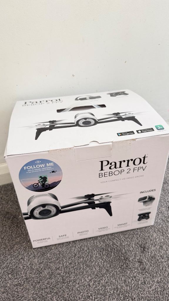 Parrot Bebop 2 FPV Pack Drone with Controller & Goggles