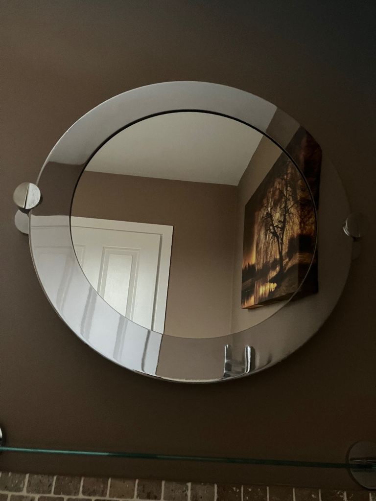 Silver Framed Bathroom Mirror  
