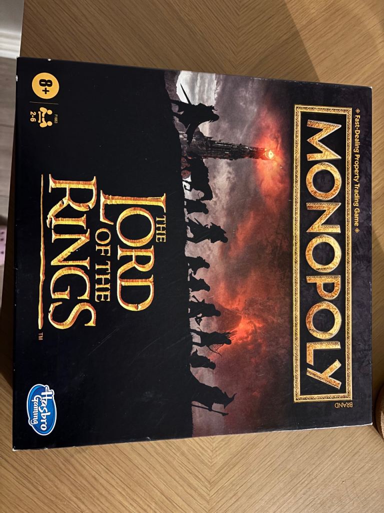 Lord of the rings monopoly 