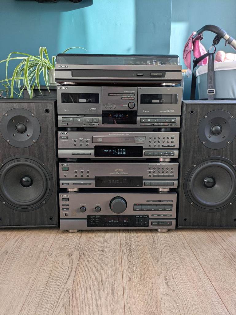 Sony LBT-D507 Stereo Stack System hi-fi With Acoustic Solutions AV40 Speakers & Remote