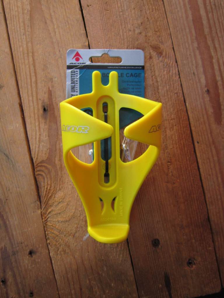 Retro ACOR  Yellow Bike Bottle Cage.. NEW