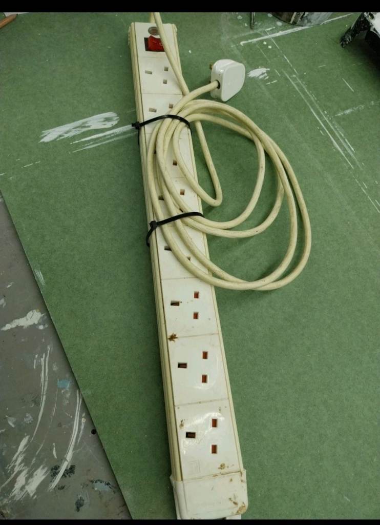8 gang extension cable 3m length