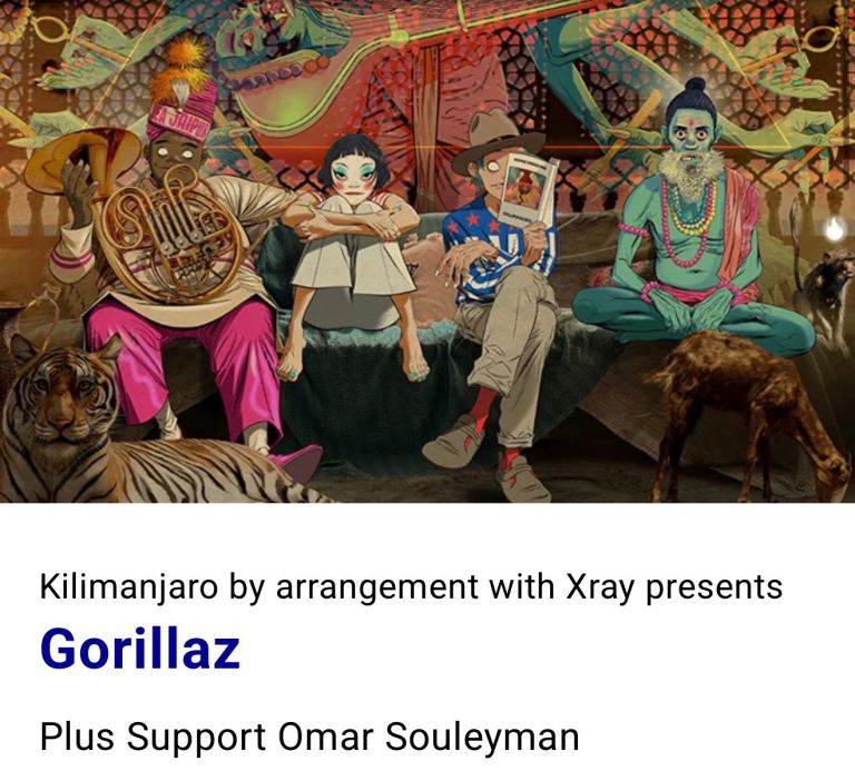 1x Gorillaz Ticket - Birmingham - Sunday 22nd March