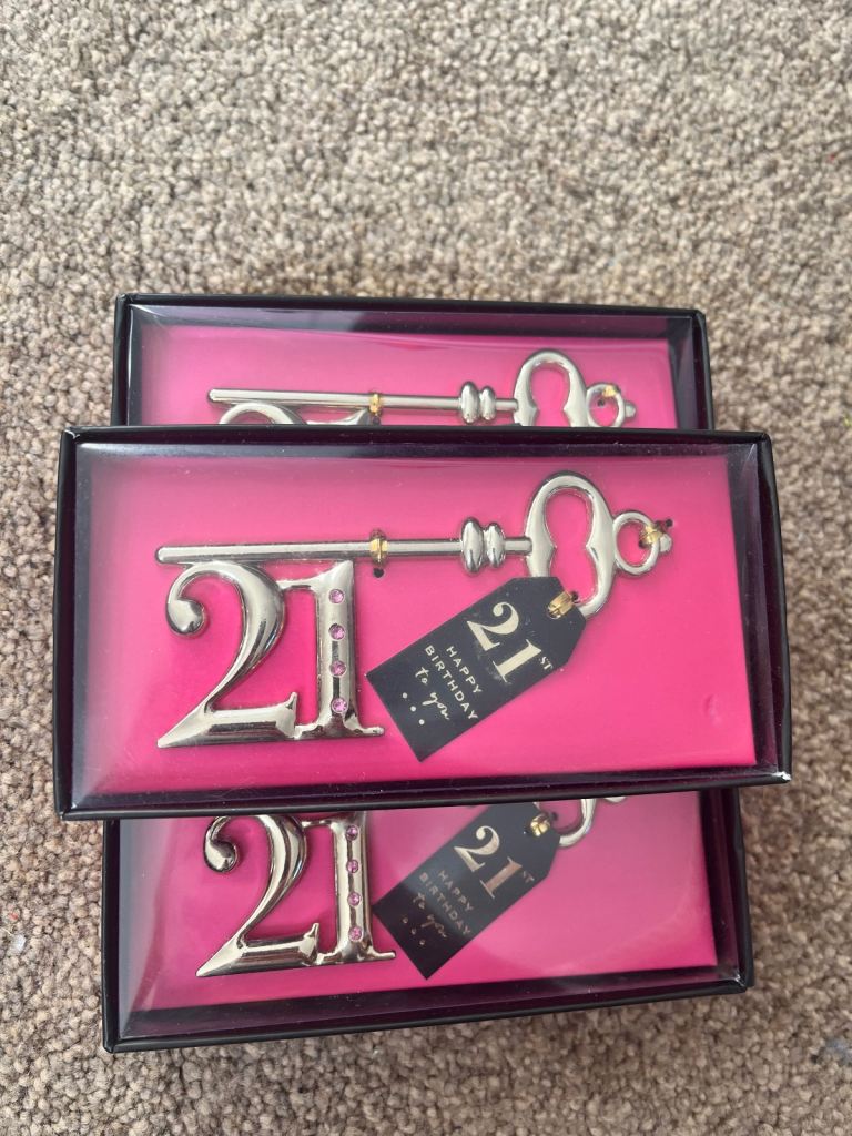 21st Boxed keys 2 left £4 for both