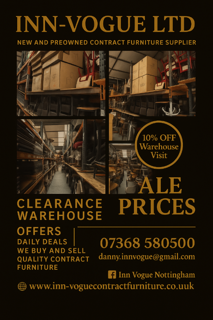 New and secondhand pub and restaurant furniture