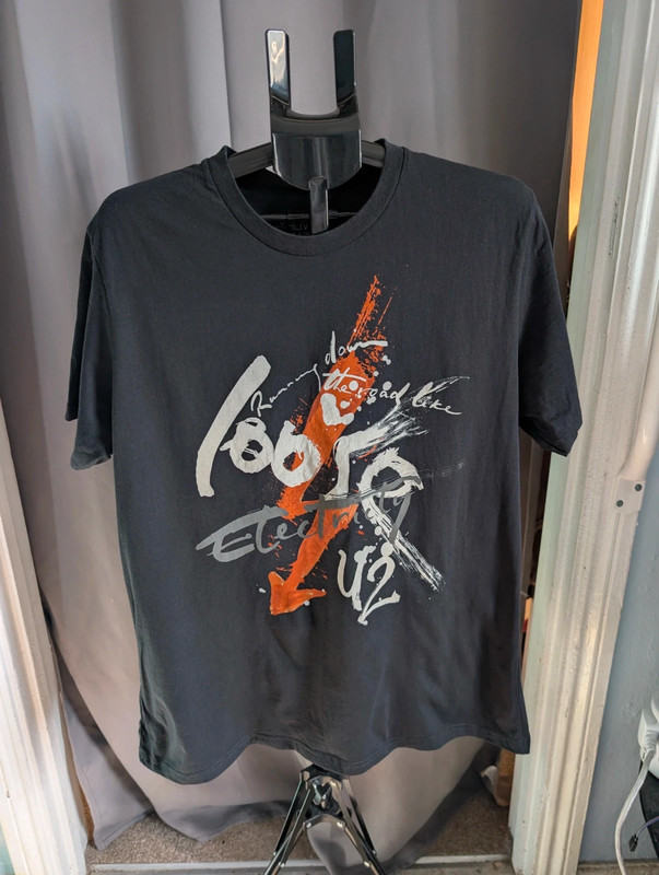 Official U2 Band T Shirt Vintage 2009 360 Tour Edun Live Black Graphic Print XXL