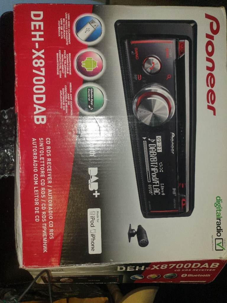 Car stereo Pioneer deh x8700bt, usb, bluetooth