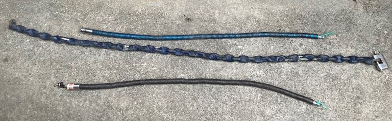 Motorcycle security chains 