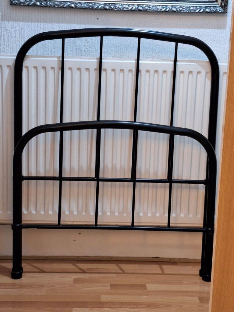 Metal Single Bed with Mattress (Can Deliver)